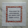 Imperfect: Adulthood Xanax -  Needlepoint Canvas — Final Sale